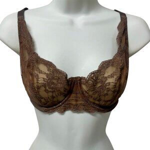 Victoria's Secret Brown Lace Bra Exceptional Condition Never worn 38C